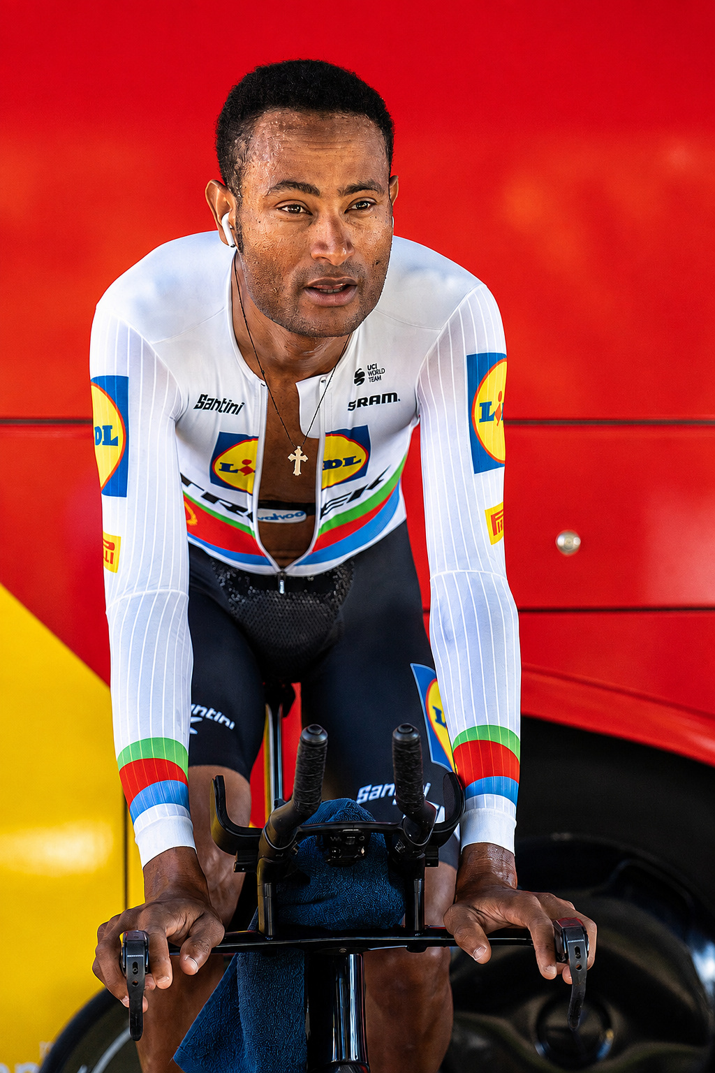 Eritrean cyclist Amanuel Ghebreigzabhier