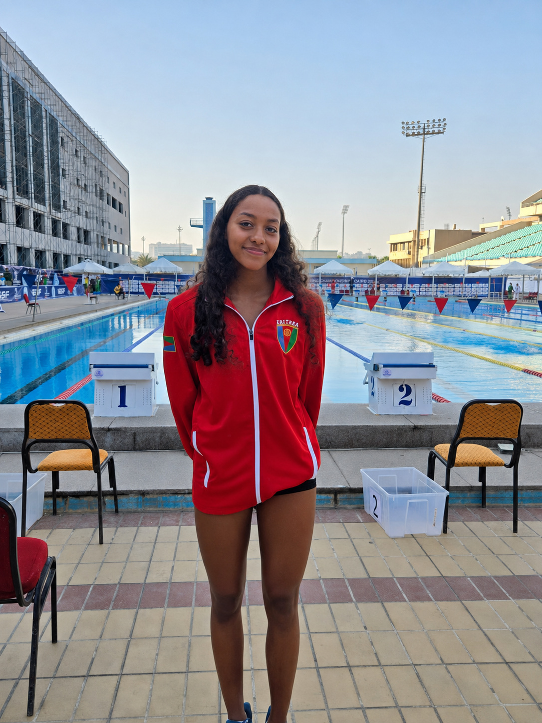 Eritrean swimmer Christina Rach