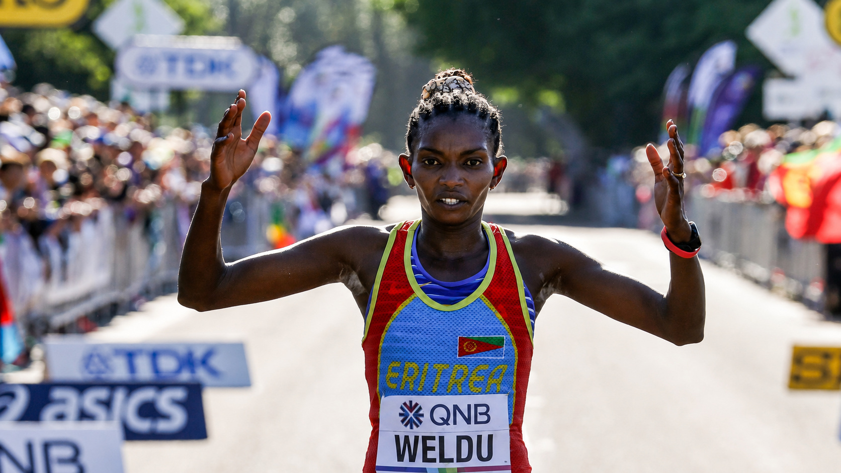 Eritrean marathon runner Nazret Weldu