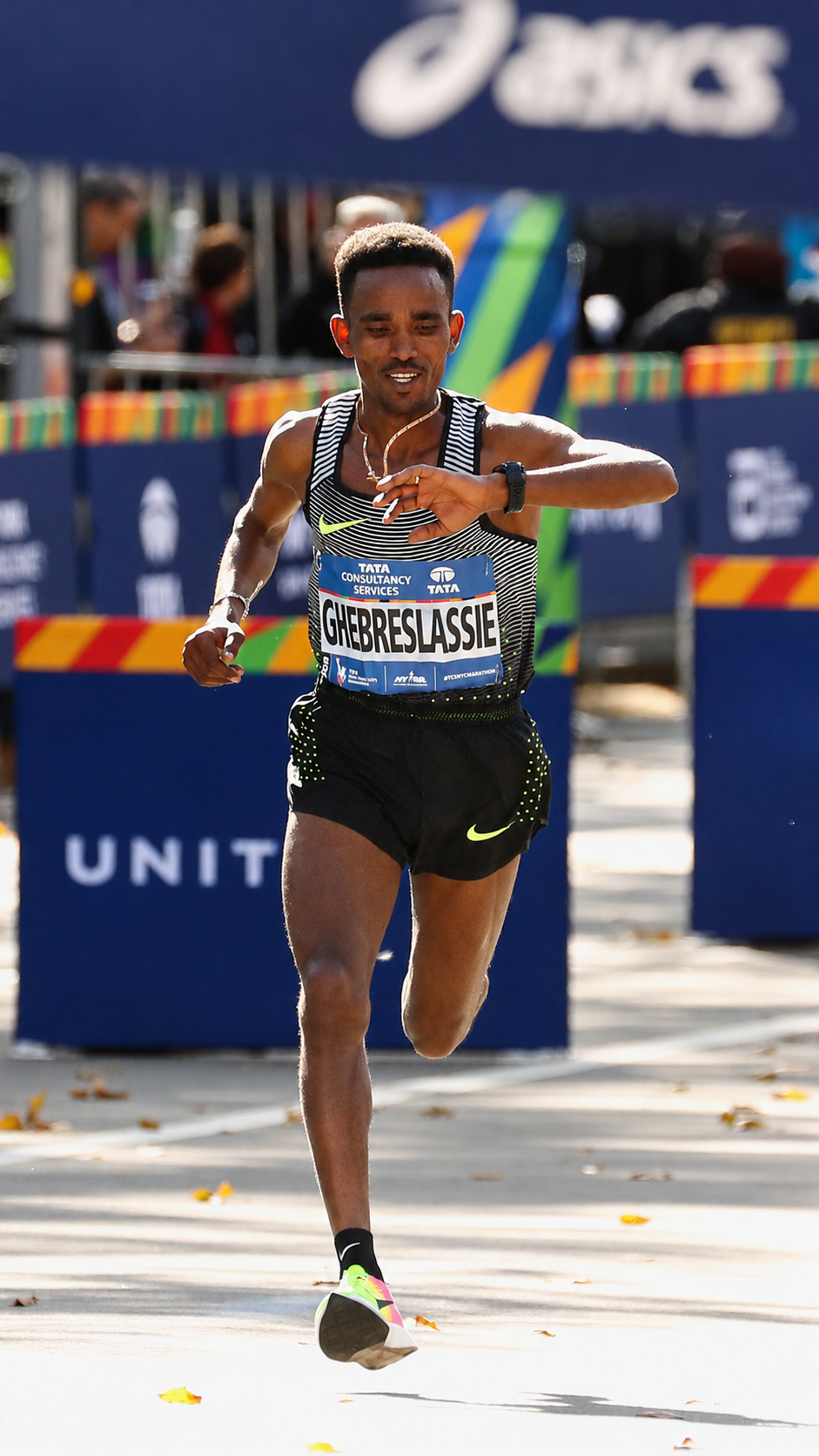 Eritrean marathon runner Ghirmay Ghebreslassie